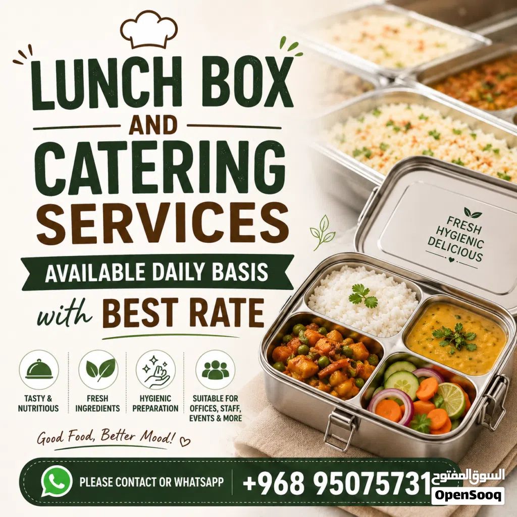 Daily Lunch Box & Catering service available with best rate