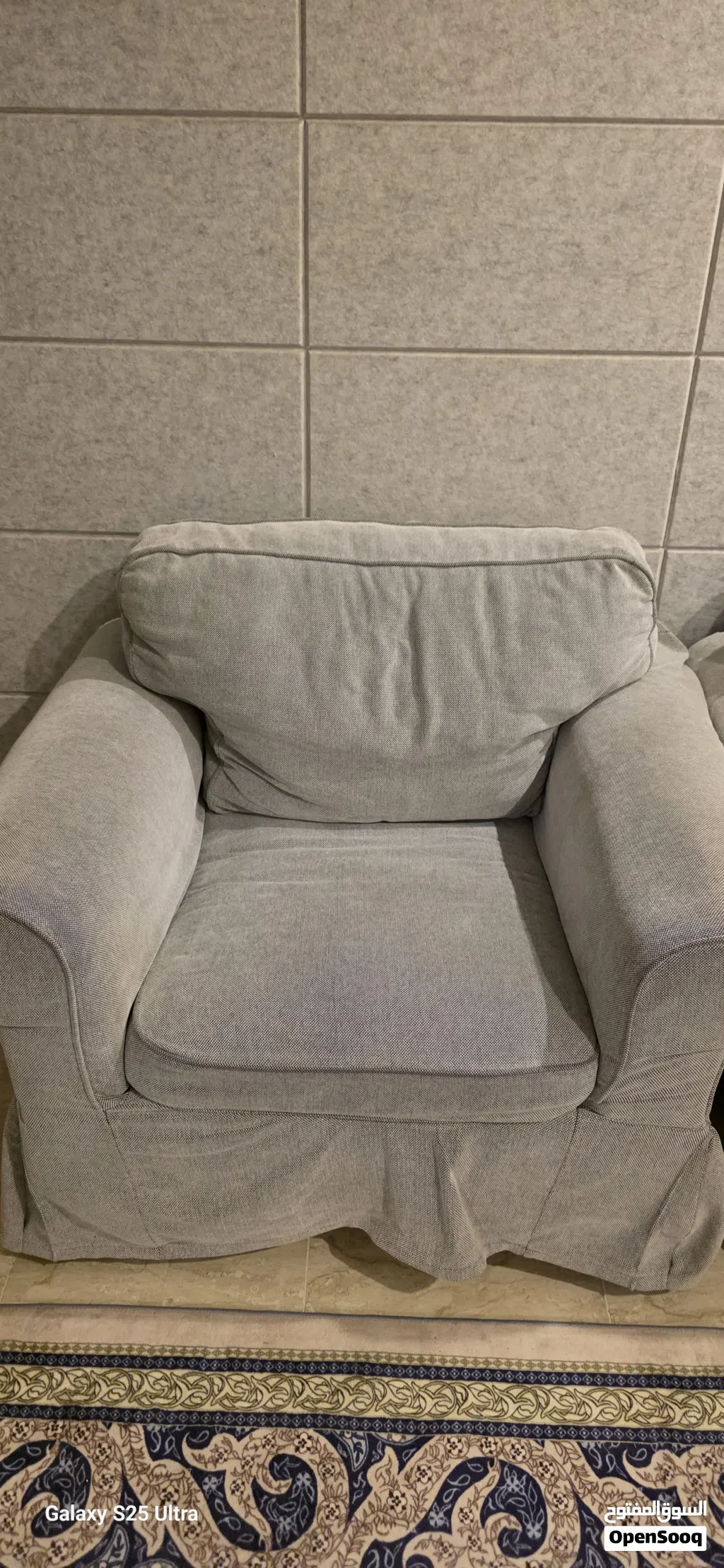 Comfortable Grey Sofa Set (1+2 Seater) – Good Condition