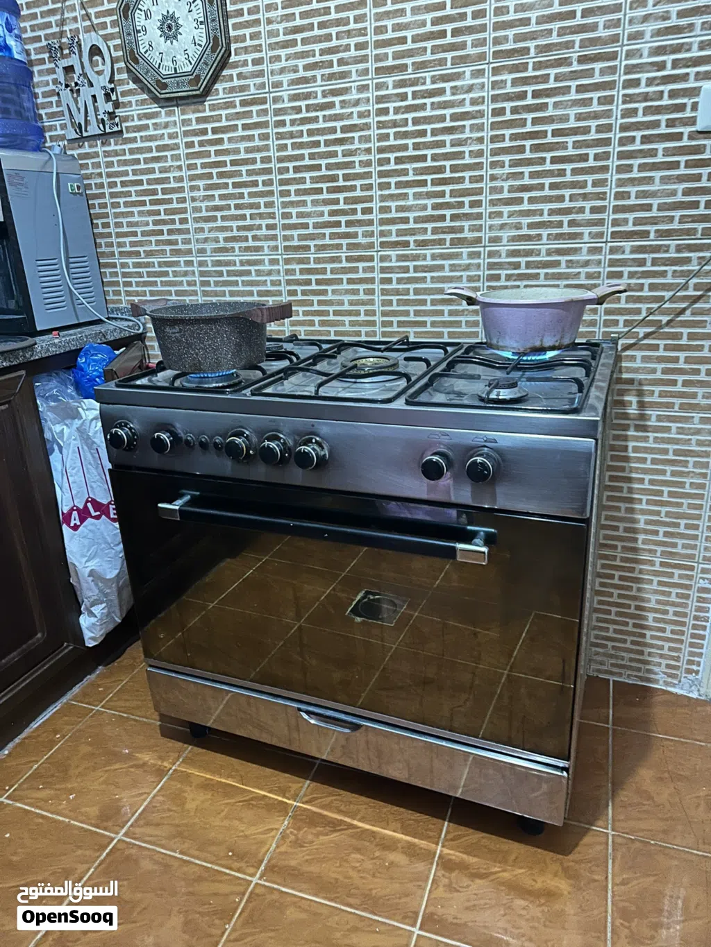 فرن غاز 90 سم نوع فريش ايطالي شغال بالكامل