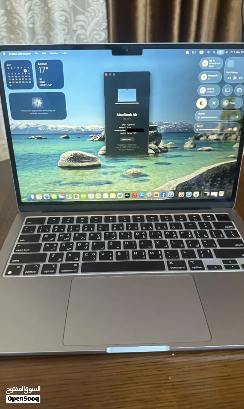 MacBook Air M2 (2022) للبيع – نظيف جدًا واستخدام خفيف