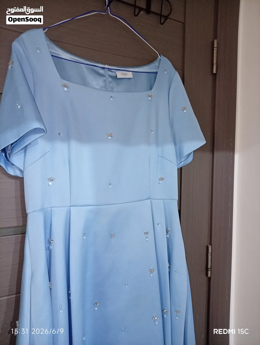 فستان أزرق سماوي من ماركة CHOICE مقاس XL مناسب للحفلات والمناسبات