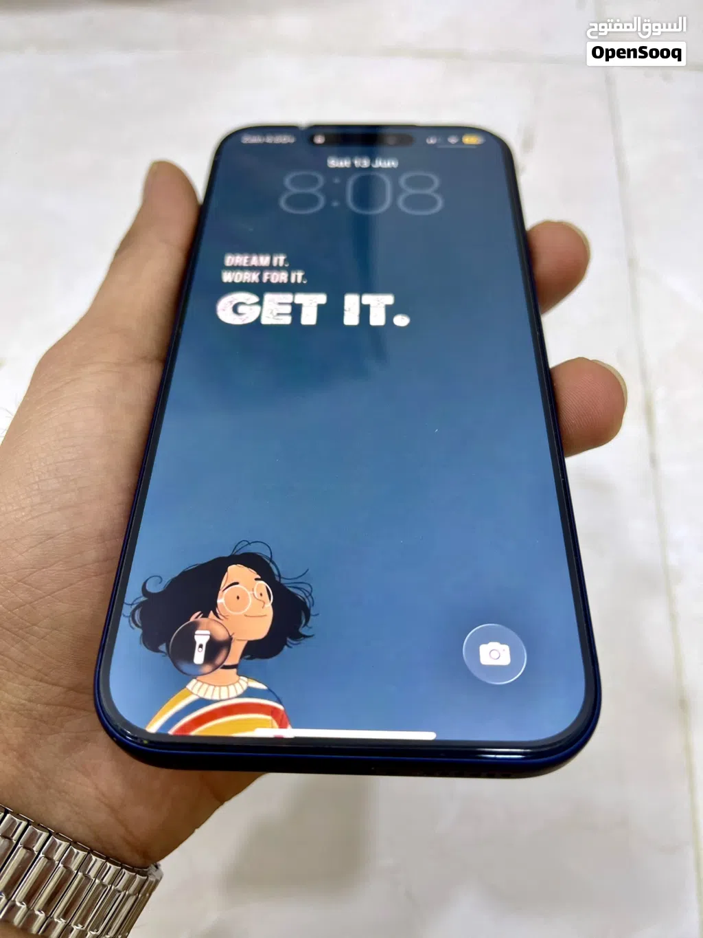 ايفون 17 pro max لون نيلي غامق شريحة الكترونية جديد iPhone 17 pro max deep blue E-SIM 256G