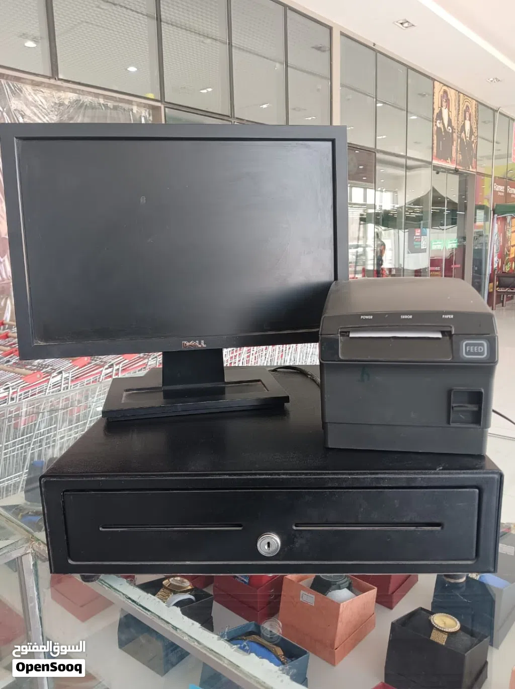 POS computer with POS billing printer and Drawer