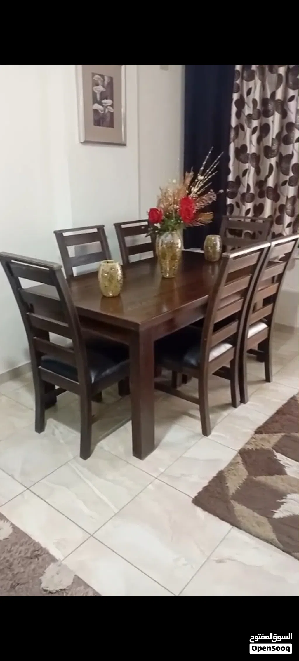 غرفه سفره مستعمل بحال الجديد