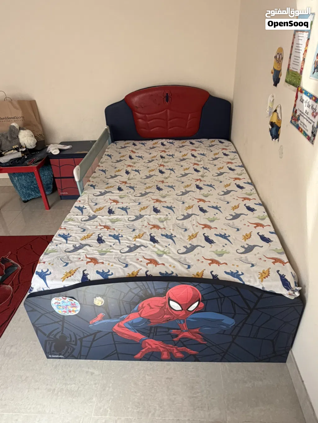 غرفة نوم اطفال سبايدر مان مميزةSpider man kids bedroom in good condition