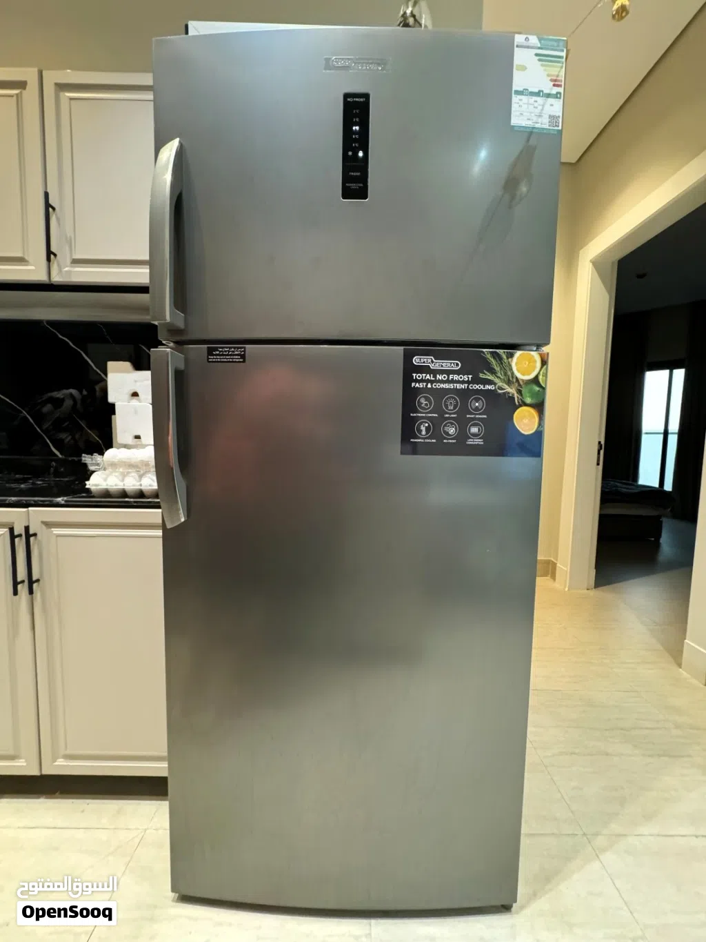 New Big Refrigerator Super General 538 Liters Double Door Auto Defrost 2 Years Warranty