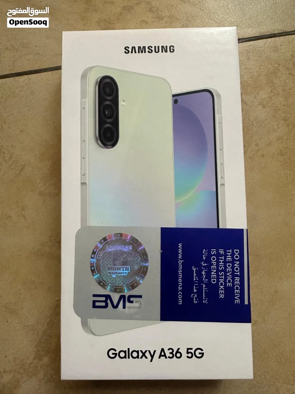 موبايل سامسونج جديد Samsung Galaxy A36 5G بسعة 256 GB. مسكر و جديد بكرتونته، مكفول من شركة BMS