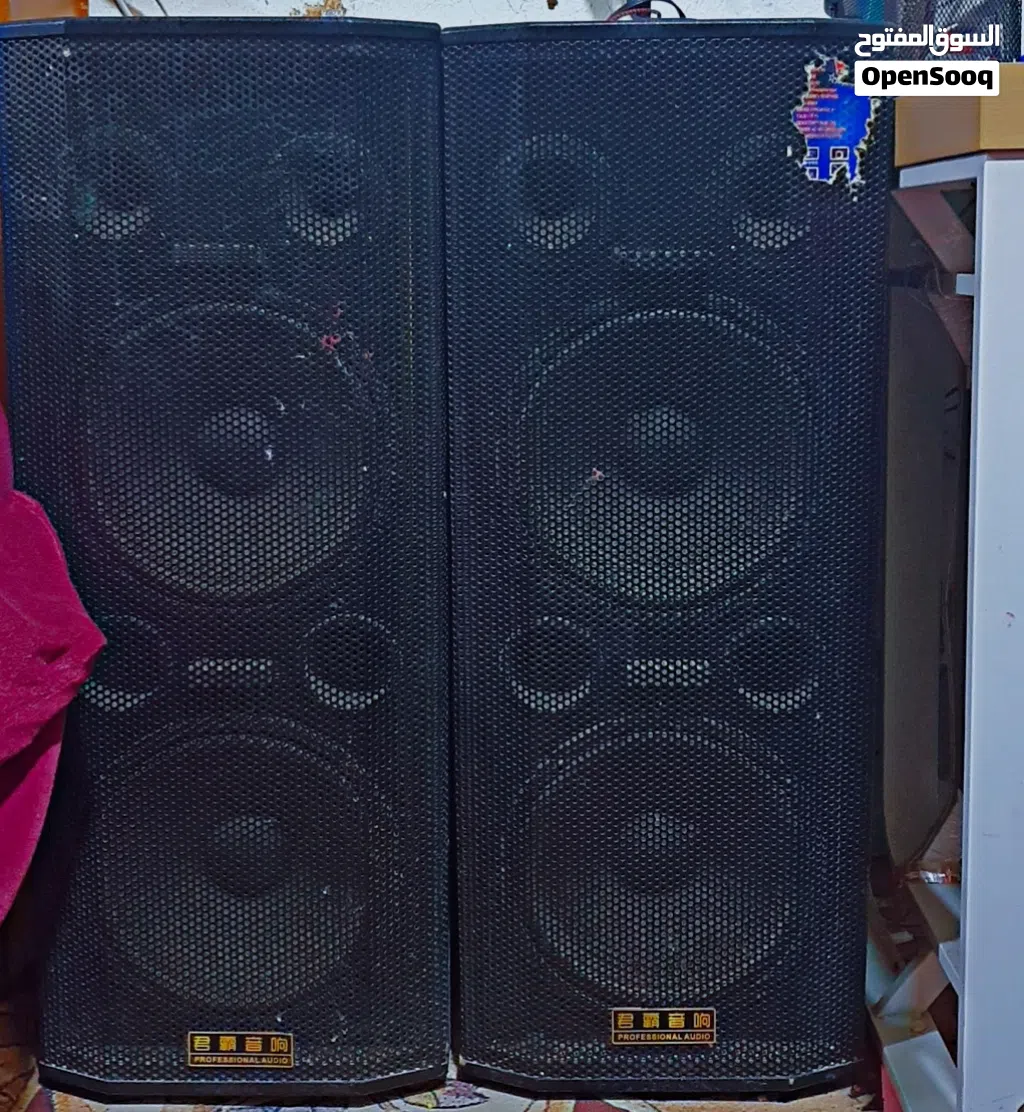 سماعات قطعتين جهاز صوت قوي جدا يستخدم كمضخم وسبيكر سماعه والخ