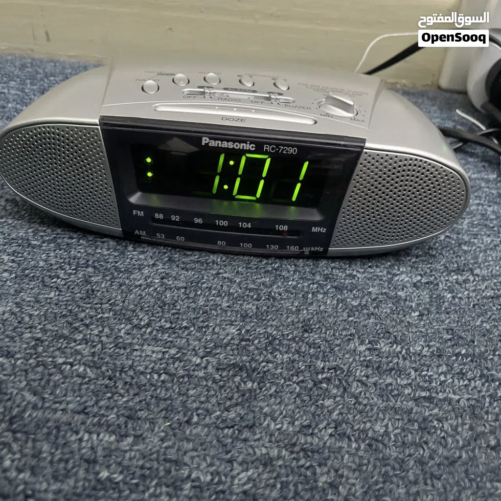 Panasonic AM/FM Dual Alarm Clock Radio راديو بناسونيك مع ساعه منبه موجتين AM . FM جديد تم جديد تما