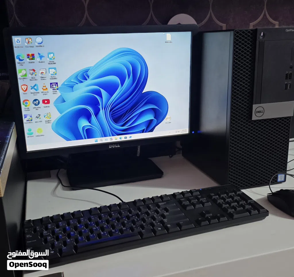 Dell Desktop Intel i7 / 16GB DDR4 Ram, 512GB~NVMe M.2 SSD including Monitor + Keyboard + Mouse