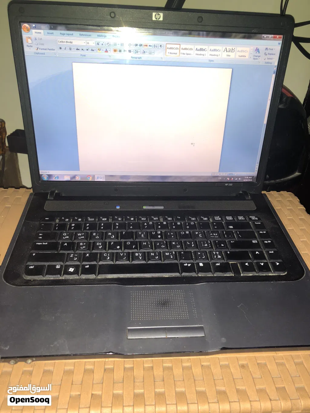 لاب توب hp ب 15 دينار شغال 100%