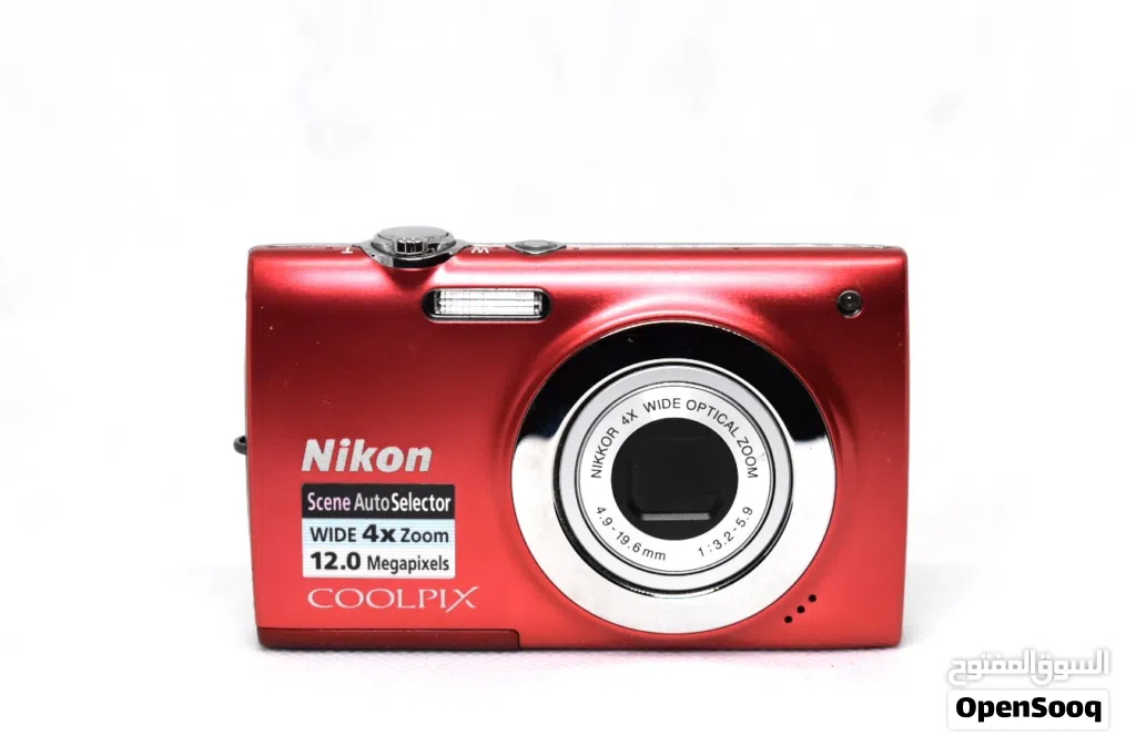 Nikon COOLPIX S2500 Red Digicam – 12MP Compact Camera