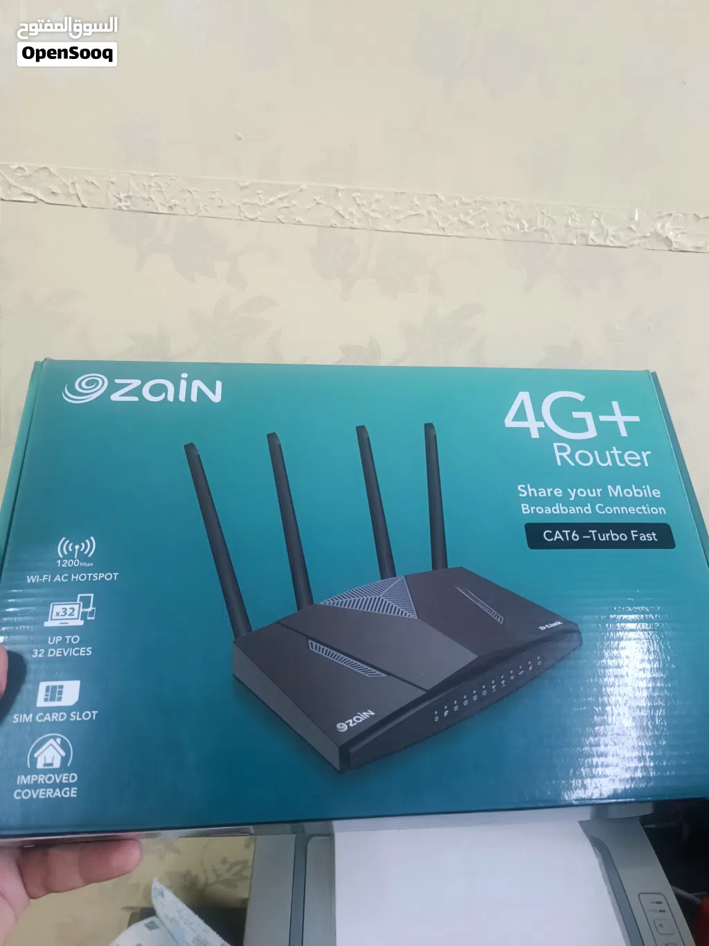 راوتر يشغل أي خط اورنج امنيه زين (4G+plus) cat6