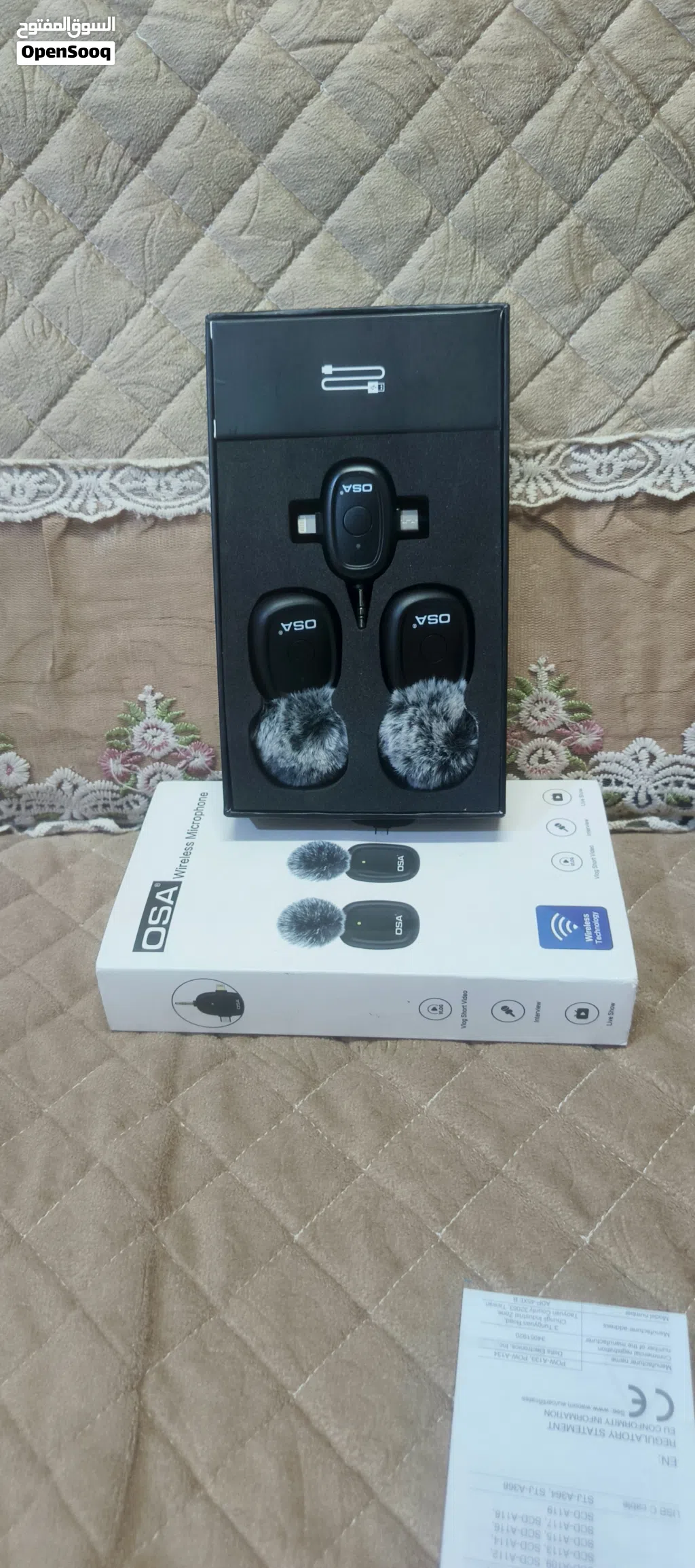 ميكروفون لاسلكي مزدوج (Wireless Microphone) من شركة OSA