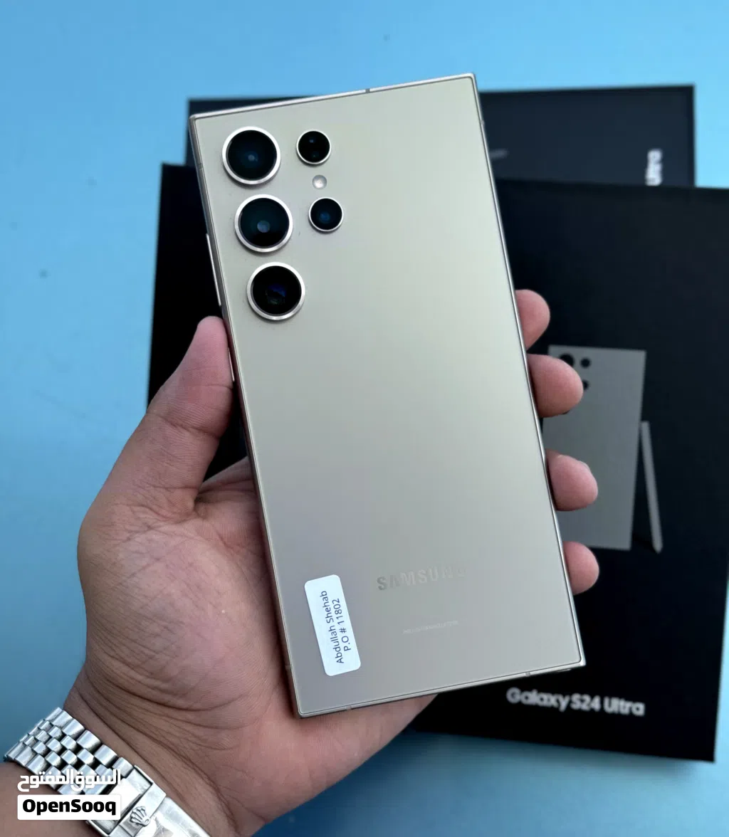 عرض خااص : Samsung S24 ultra 256gb هاتف بحالة الوكالة بدون أي شموخ أو مشاكل و بأقل سعر من دكتور فون