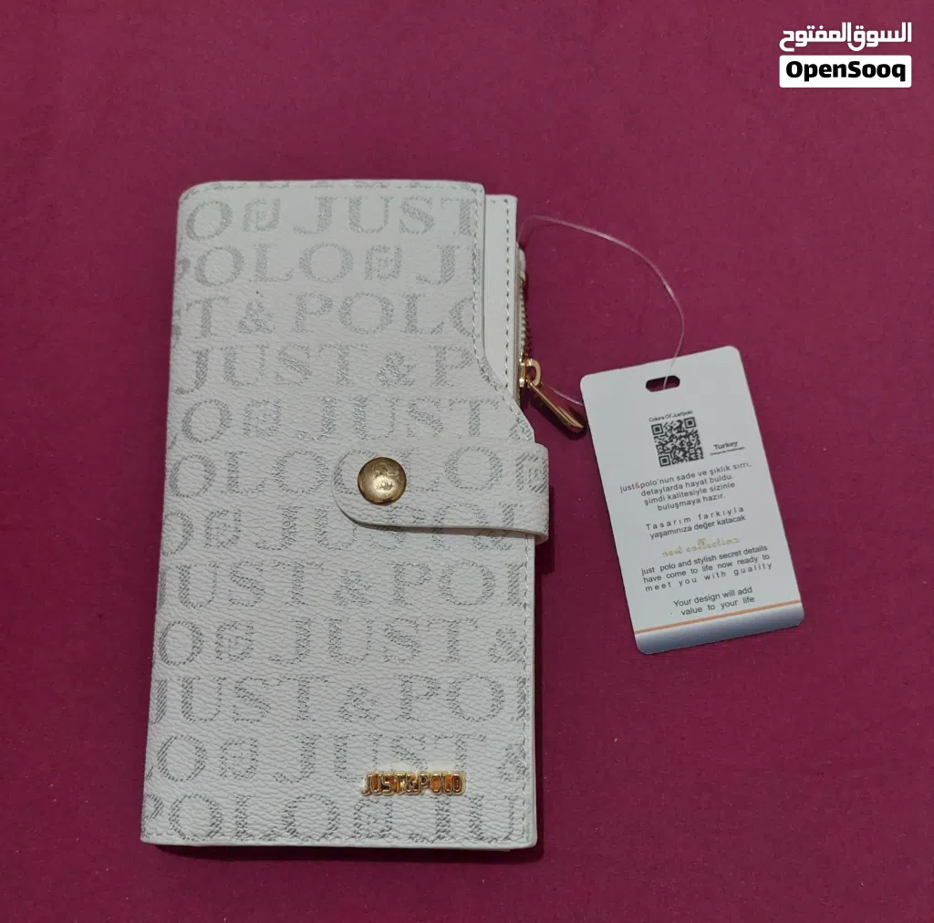 محفظة just polo جديدة بالتكت ب1000 جنيه من اصل 1600