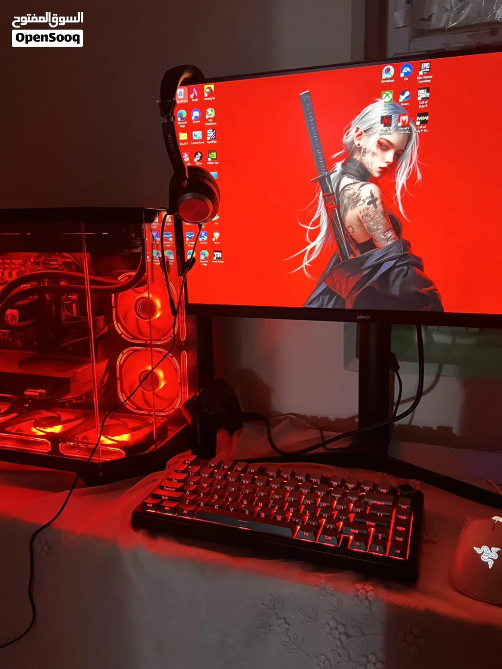 نضيفة جداً ما مستعملة هواي المواصفات بل وصف PC