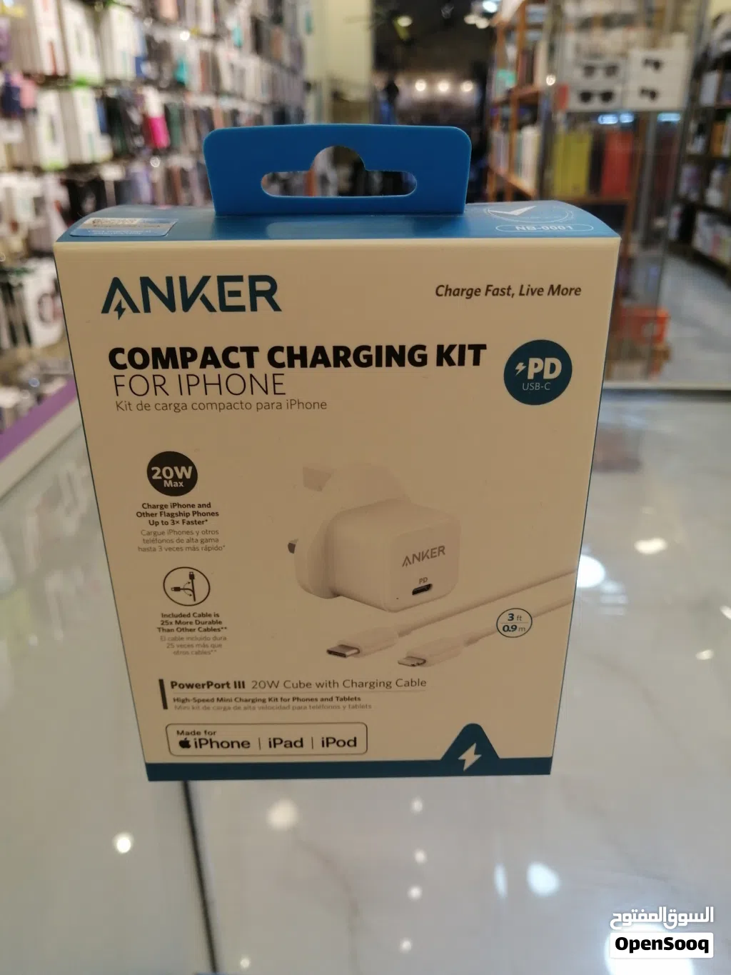 Compact chargering kit for iphone