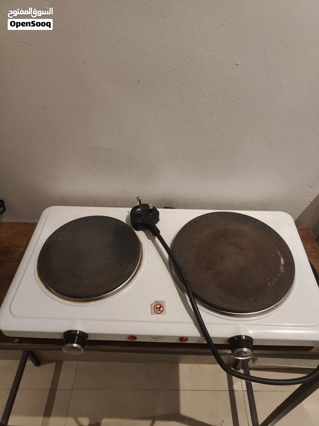 Electric double hot plate