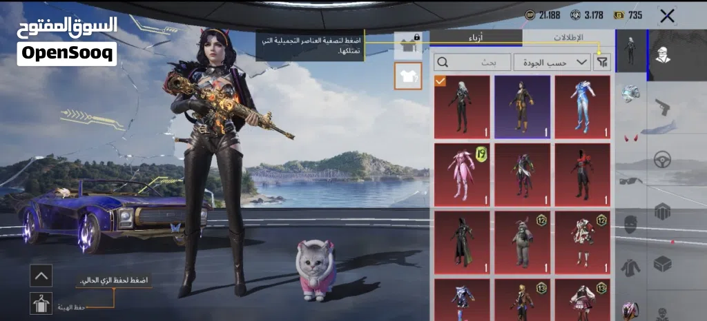 حساب ببجي لفل 67