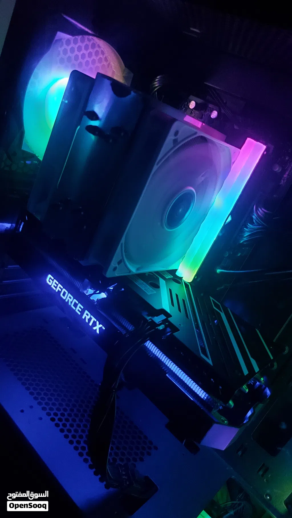 بي سي للبيع(RTX 3060 TI + I5 12400f) مستعجل. (قابل للتبديل مع ايفون)