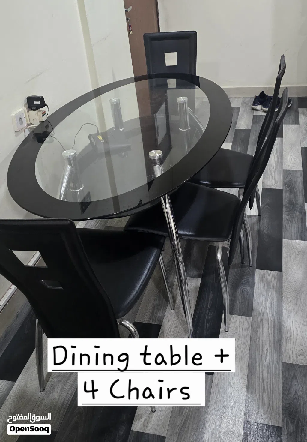 Glass top Dining table