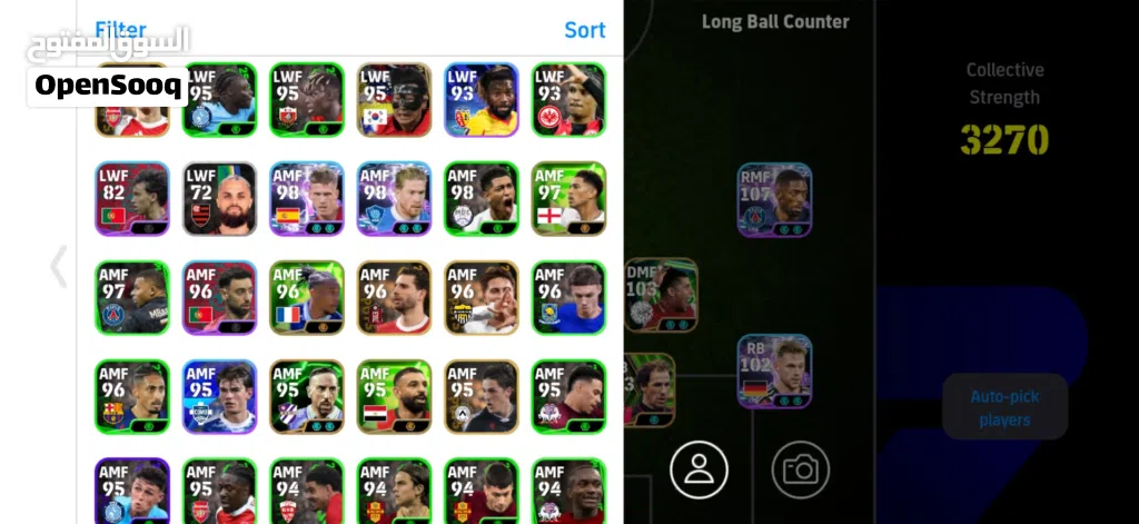 حساب اي فوتابل eFootball Mobile account