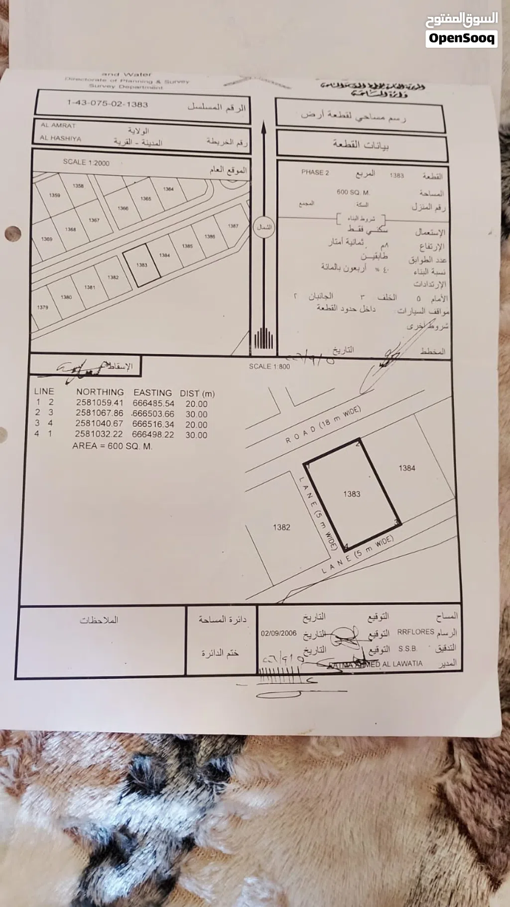 أرض في العامرات ( الحشيه )