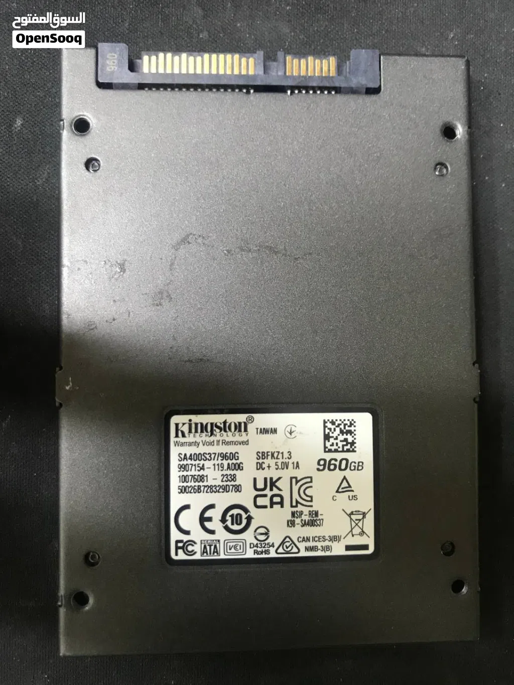 SSD KINGSTON 1TB Health 99% مستعمل استعمال خفيف