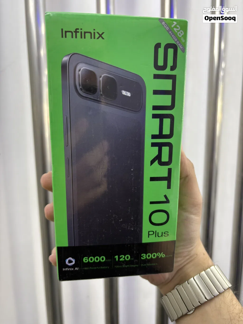 Infinix SMART 10 Plus 128GB RAM 4GB شاشة 120Hz بطارية 6000mAh سماعات مزدوجة كفالة رسمية