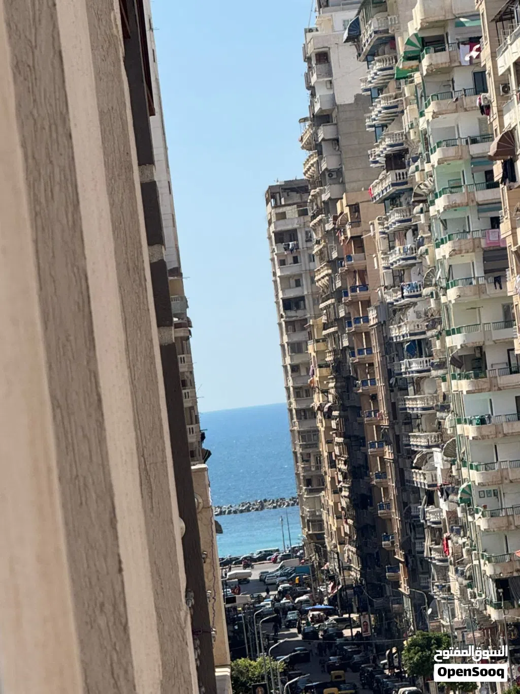 شقة 160م ألترا لوكس ترى البحر للبيع بشارع خليل حمادة الرئيسي