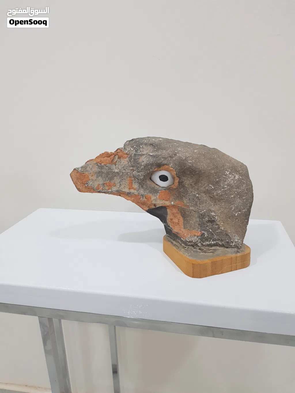 صخرة على شكل وجه طائر