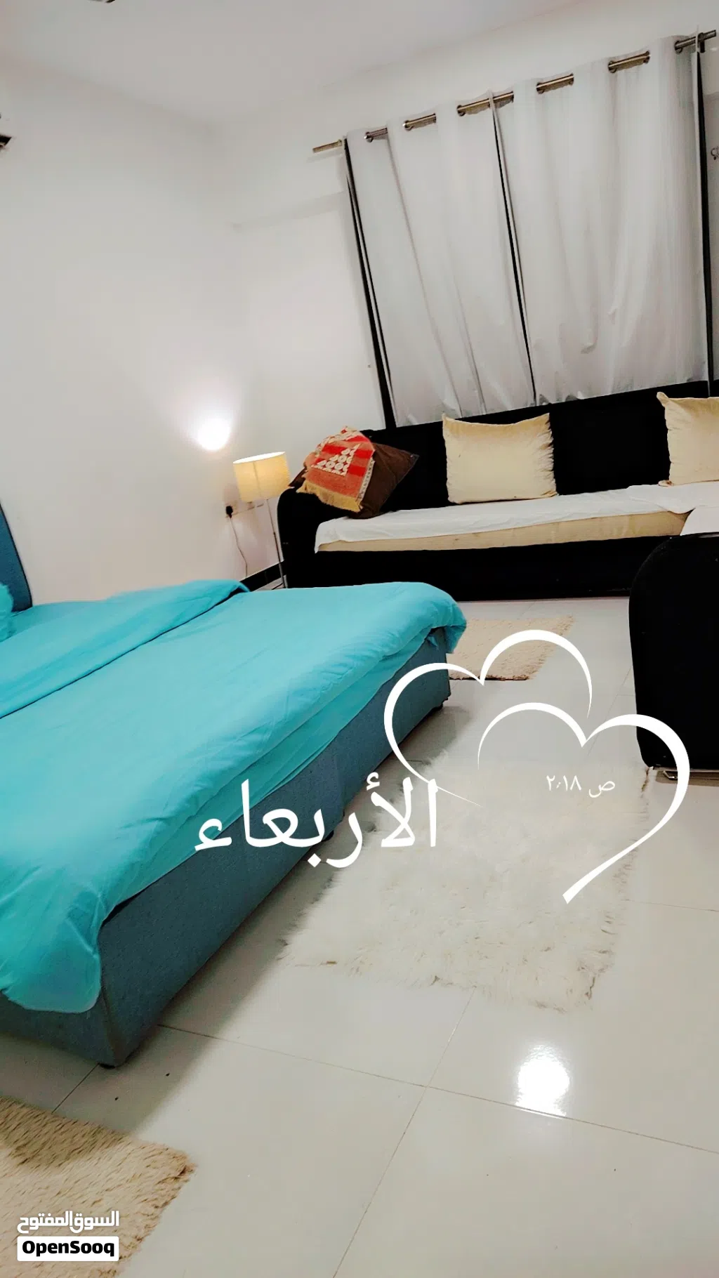 غرف للايجار اليومي والاسبوعي