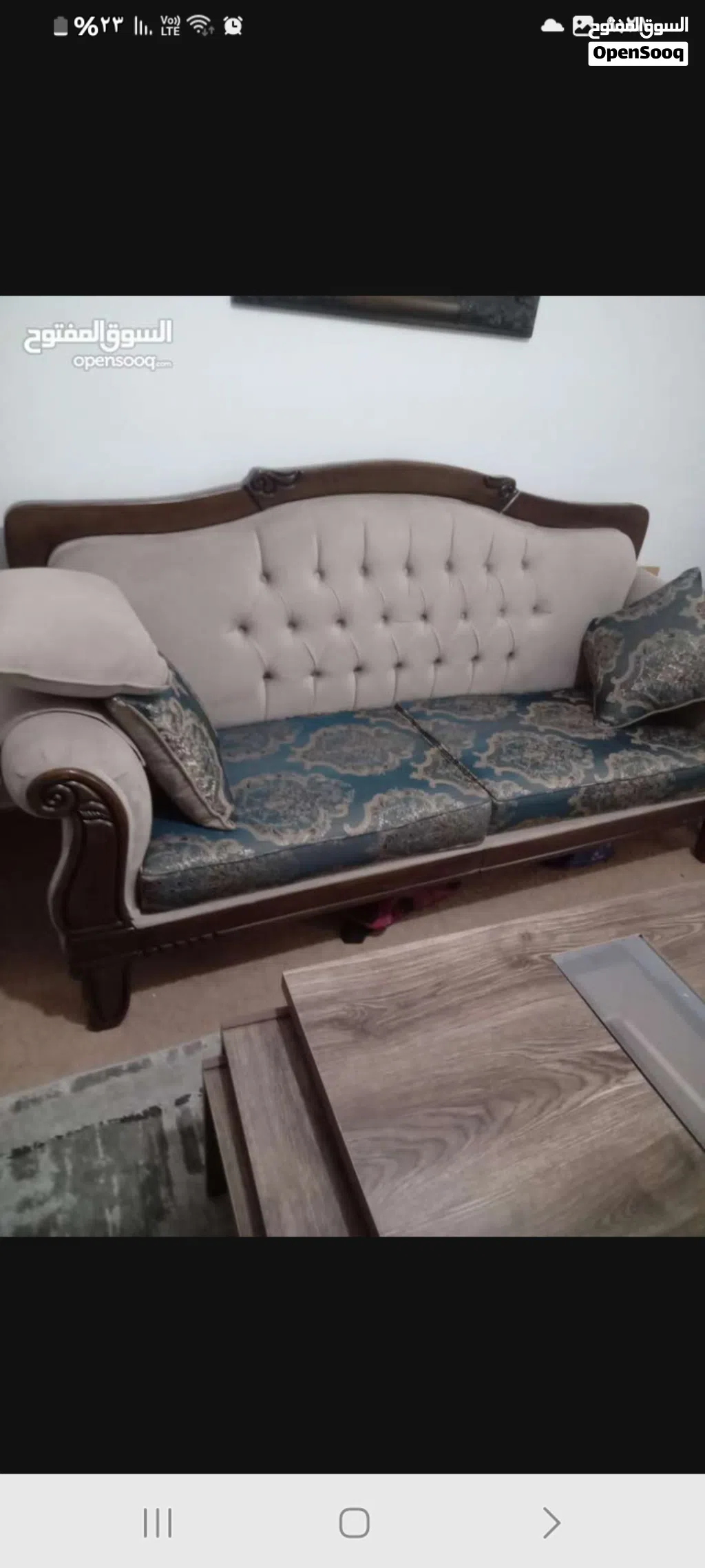 طقم كنب بحالة ممتازة