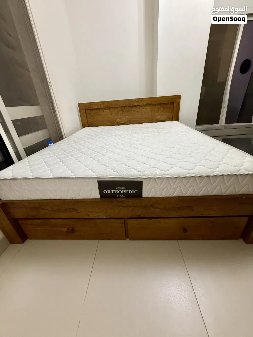 PanHome Bed with Orthopedic Mattress - King Size 200*180