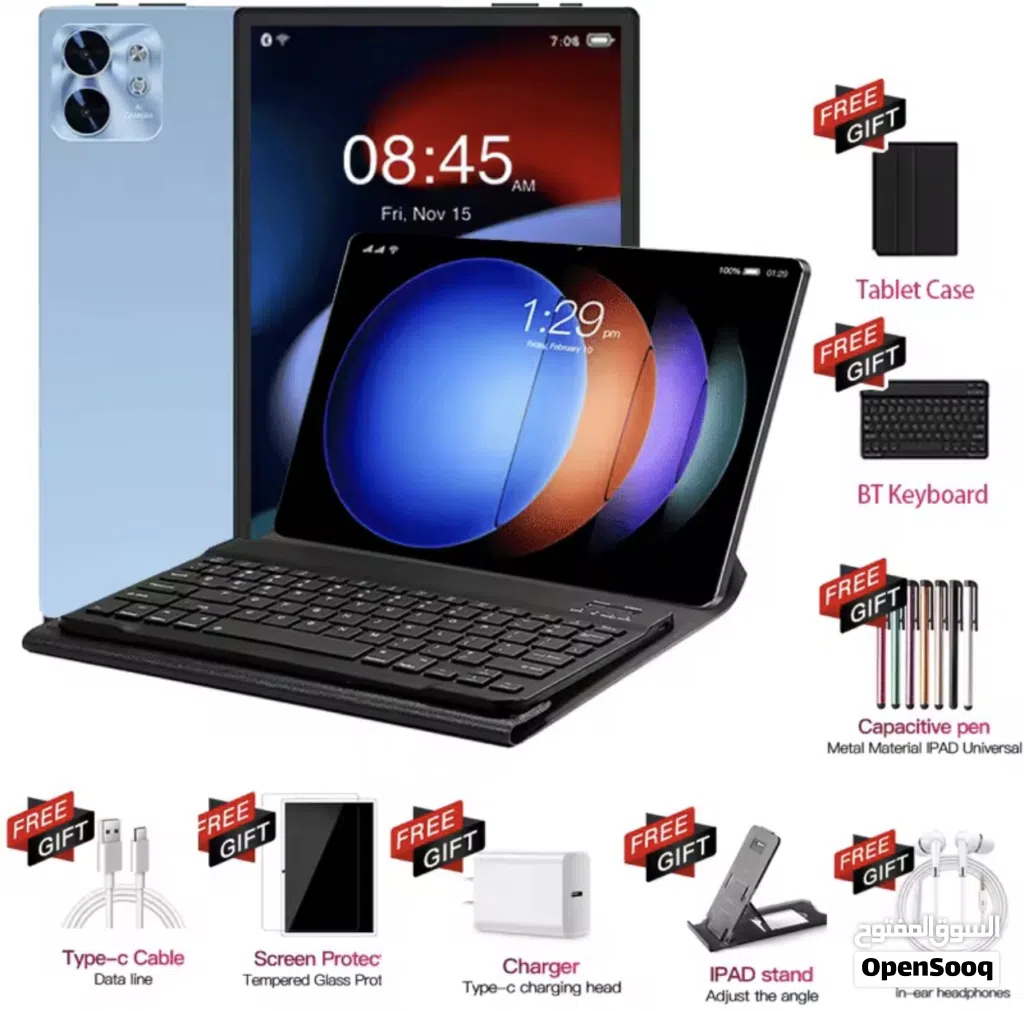 جهاز لوحي P90 Pro – شاشة 11 بوصة – يدعم 5G – جديد بالكرتون