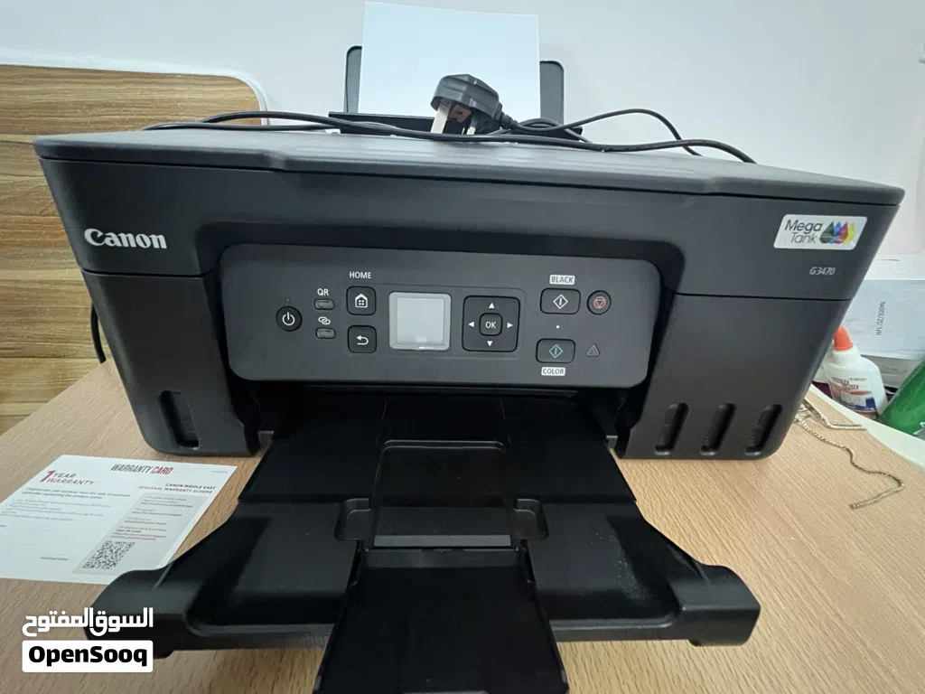 Canon PIXMA G3470 is a compact 3-in-1 MegaTank printer that prints, copies, and scans.