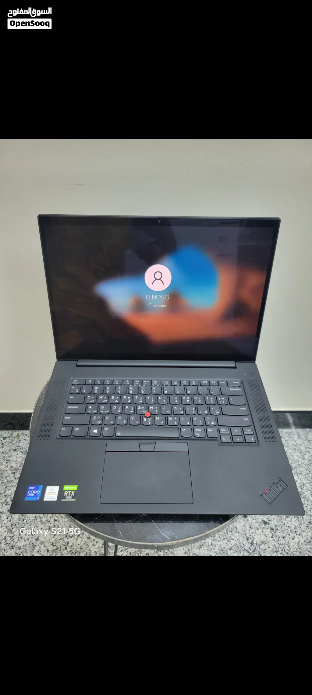 Lenovo ThinkPad P1 Gen 4 i7-11850H 4K HDR 3840x2400 Touch 15.6 شاشة لمس حجم 16GB رام Nvme GB 5