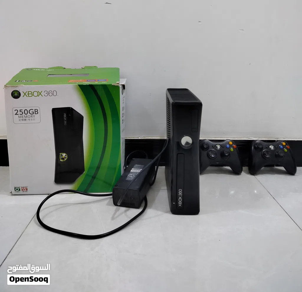 اكس بوكس 360 مهكر مستعمل السعر 125 نضافة %90