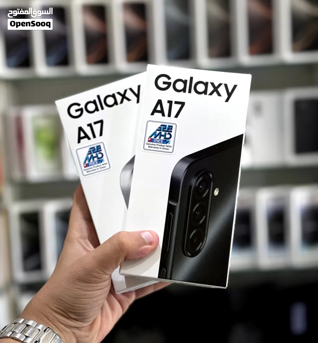 عرض خاص : Samsung A17 128gb جديد ضمان وكيل سنة. هاتف بمواصفات قوية و سعر مناسب لا يفوتك