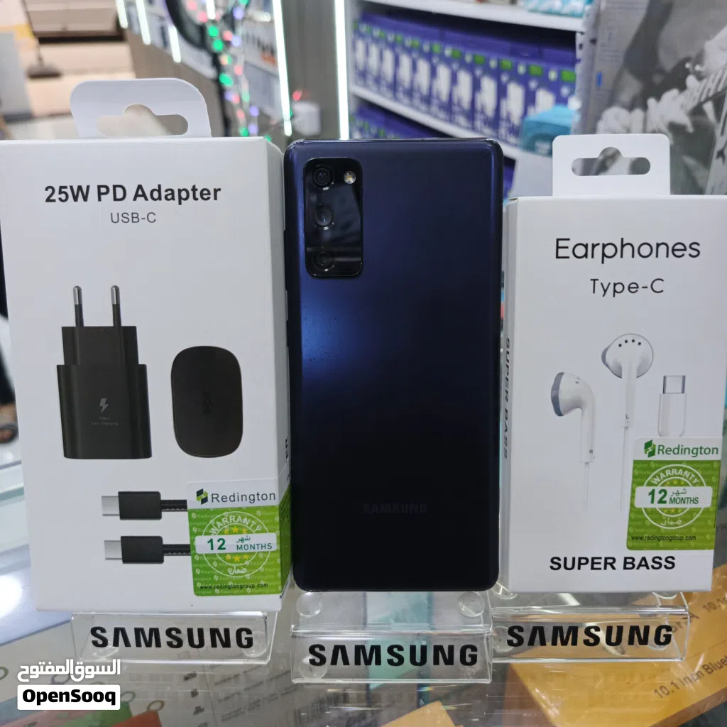 مستخدم نظيف 128g 16ram Samsang S20 Fe أمريكي وعربي متوفر مع بكج هدايا