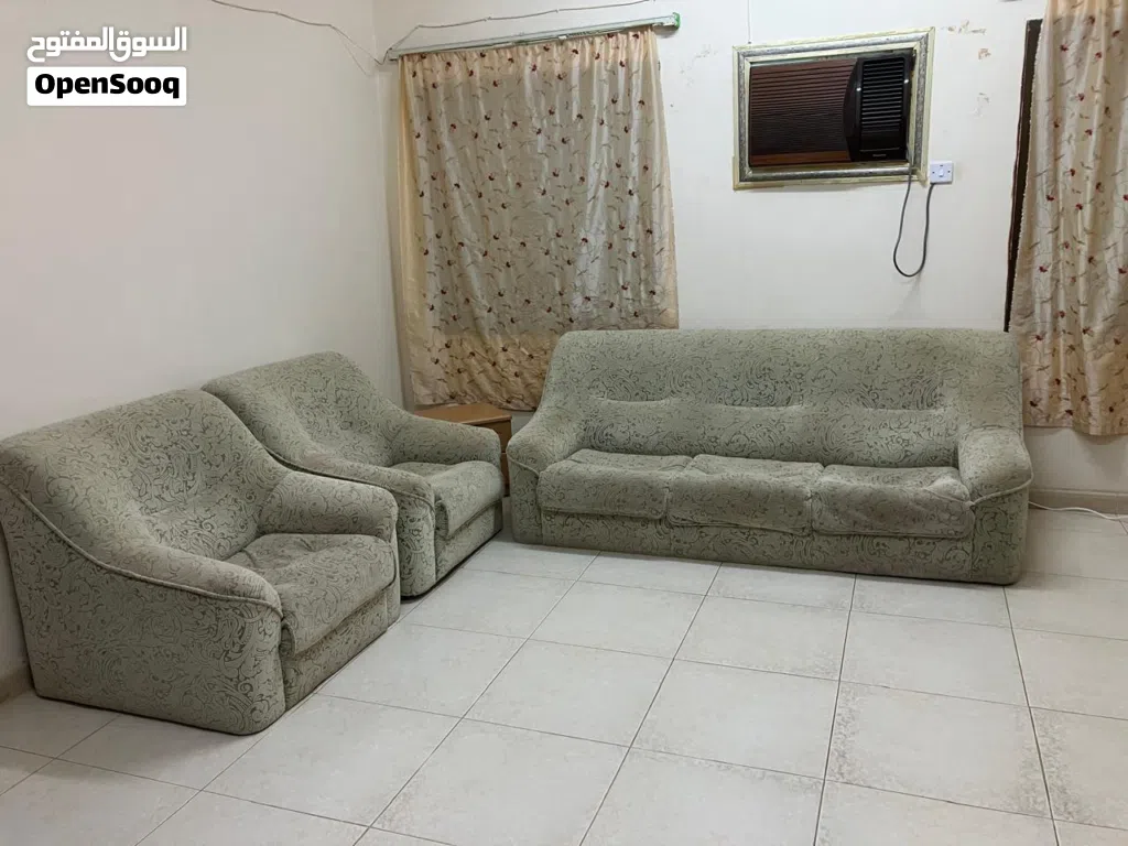 Classic 3+1+1 Vintage Sofa Set – Ultra-Durable Solid Frame (Negotiable)