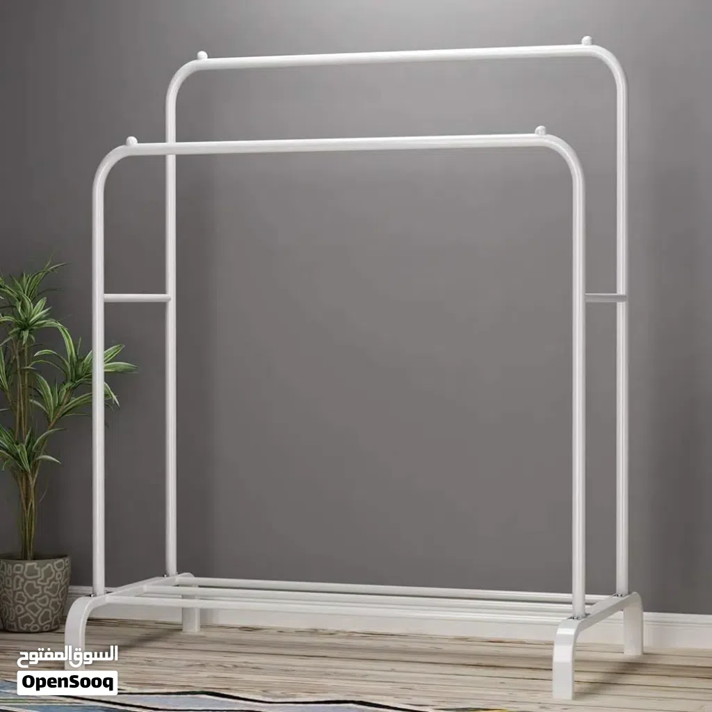 Metal clothes hanger with wheels