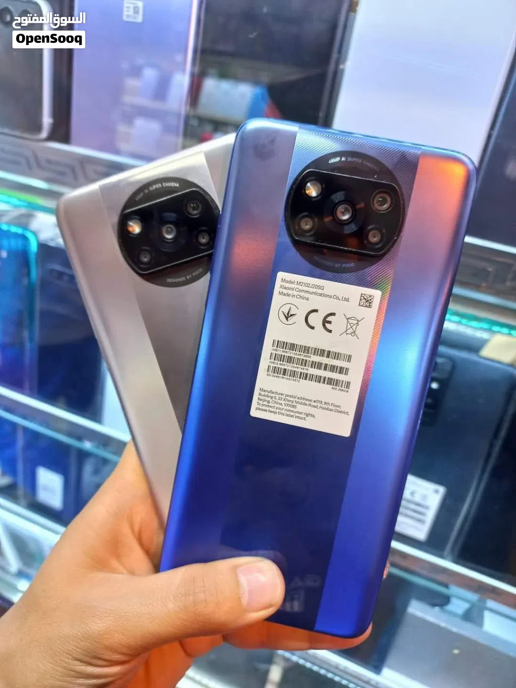 جهاز مستخدم نظيف 256g 16ram Poco x3 pro سفاح الألعاب بدون كرتونة
