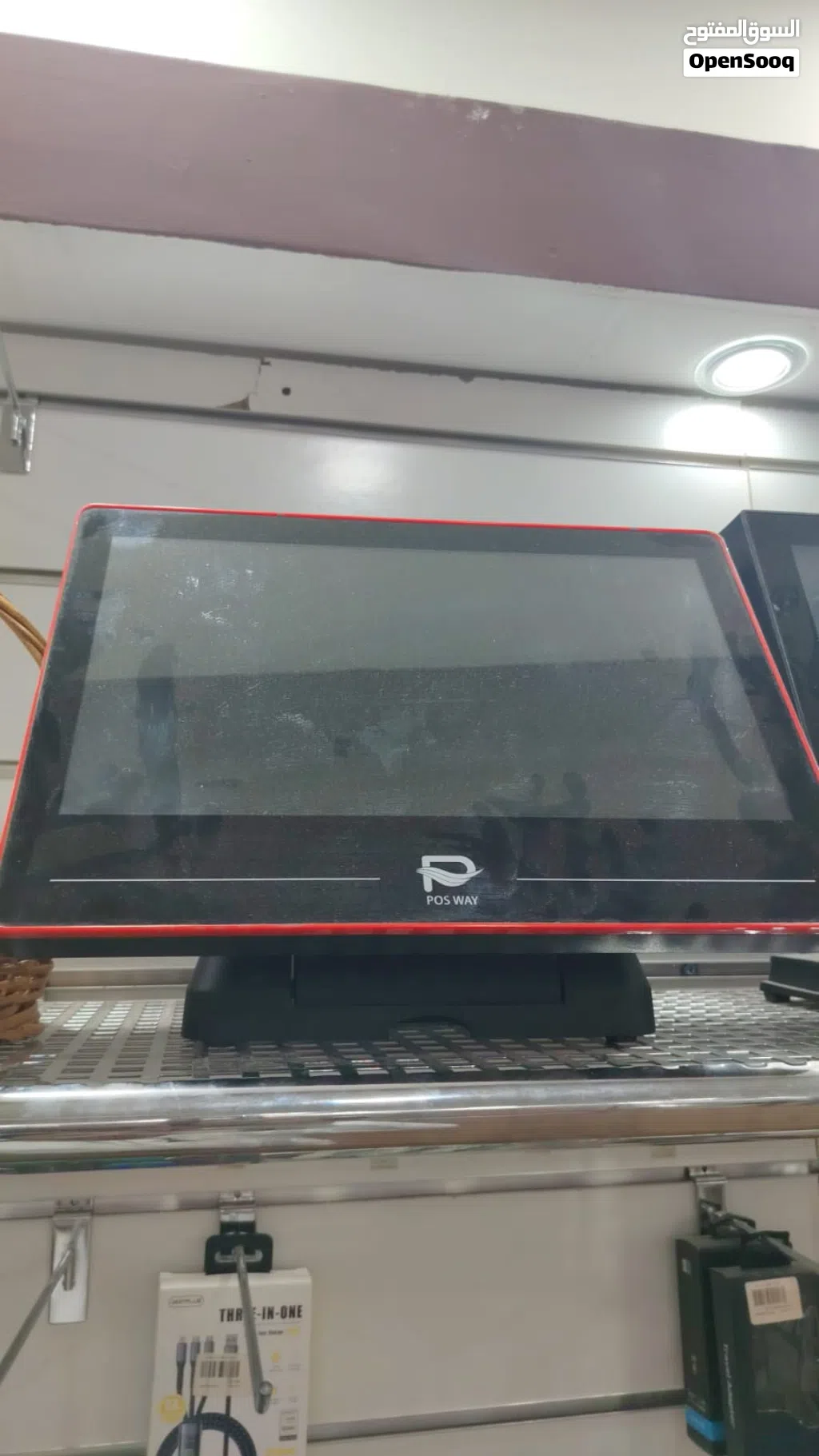 للبيع جهاز مبيعات ينفع للمحلات التجارية بكامل مرفقاته