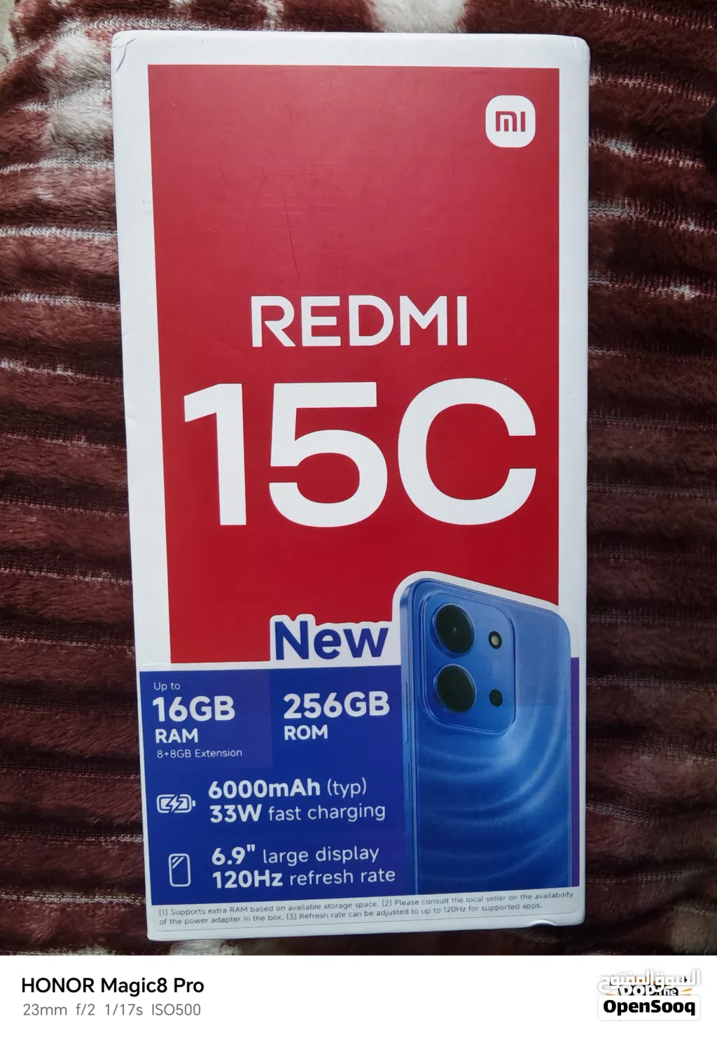 ريدمي 15c جديد مساحة 256 رام 16 ازق للبيع