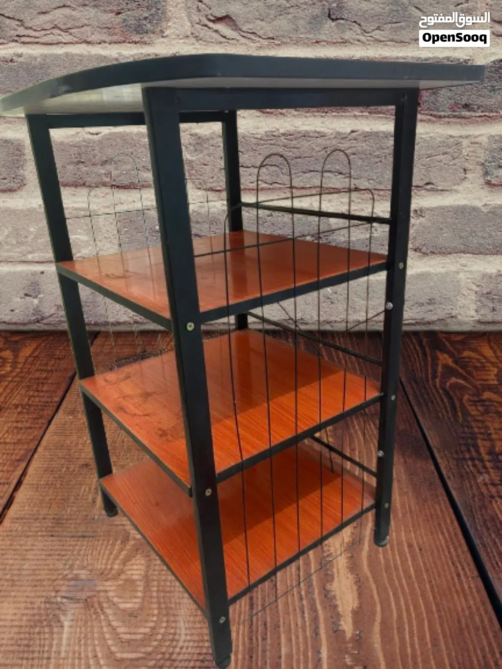 Multipurpose 3 layer Table with storage shelves