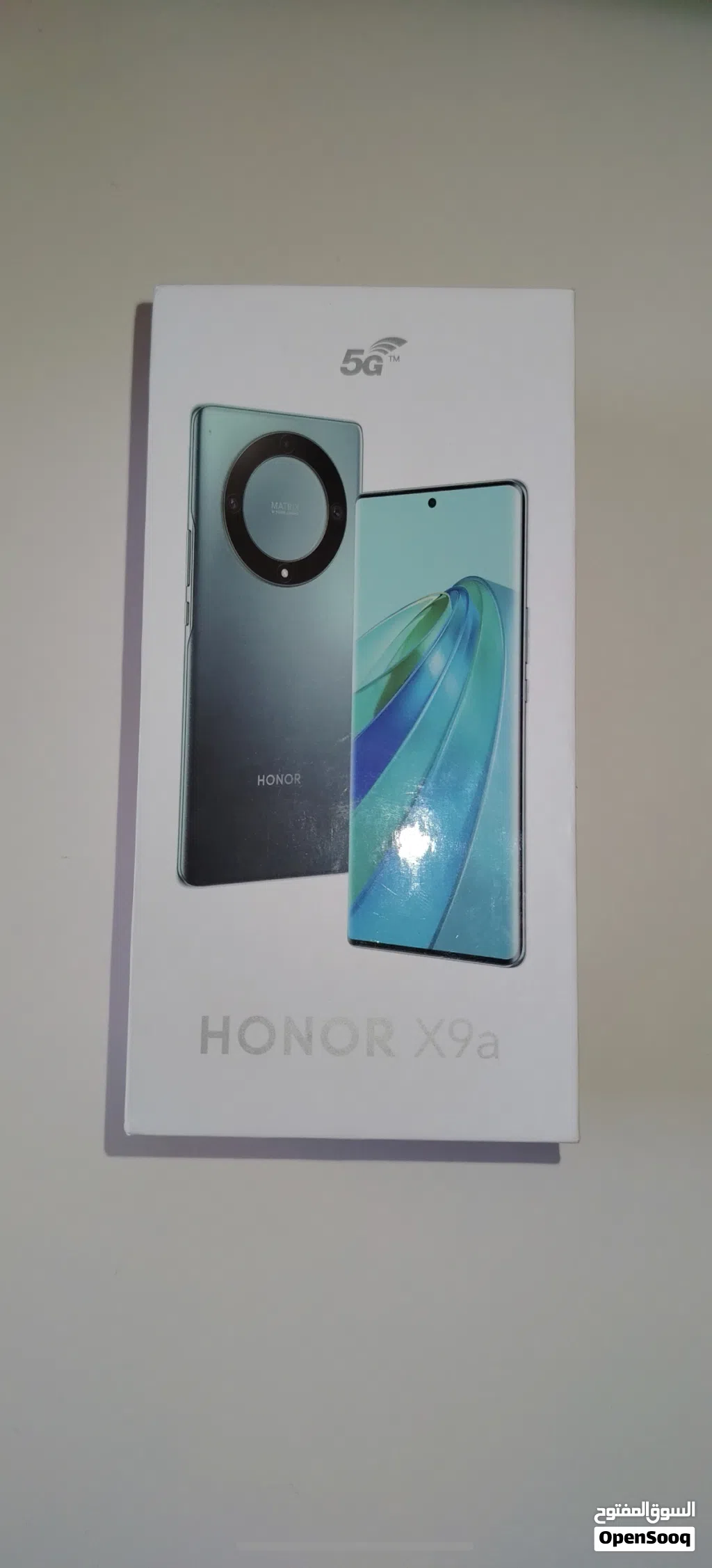 جوال هونر اكس 9 اي HONOR X9a 5G لون اخضر زمردي بحالة ممتازة للتواصل على الواتساب فقط .