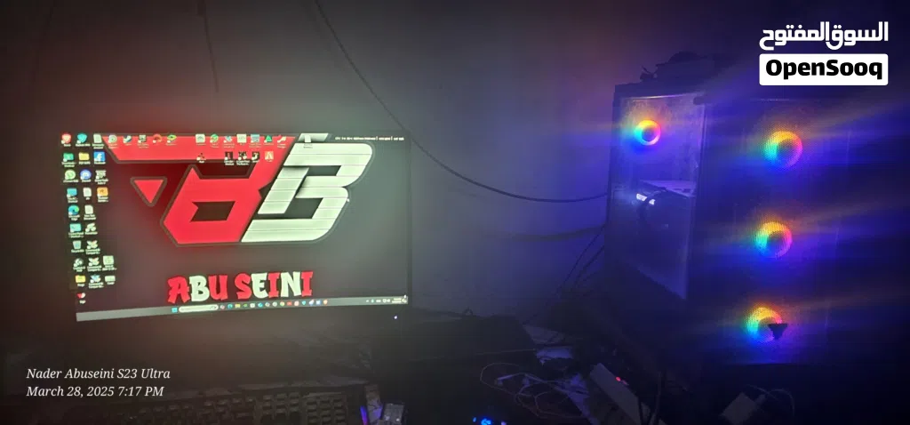 RTX 3060 I5 12400F Ram 16GB مع شاشة 144HZ ب 500JD