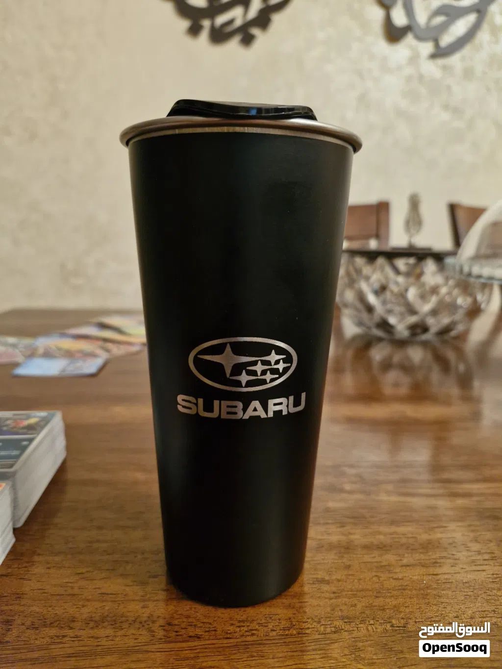 Subaru Logo 16 oz Black Tumbler كوب لحفظ القهوة